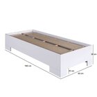 Cama De Solteiro Box Com Estrado Fixo 80 - Xangai Branco