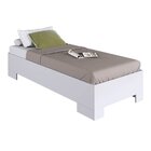 Cama De Solteiro Box Com Estrado Fixo 80 Xangai Grafite