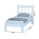 Cama De Solteiro Branca Madeira Maciça Perola Nemargi Com Col