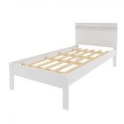 Cama De Solteiro Branco Cm8010 - Tecno Mobili
