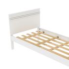 Cama De Solteiro Branco Cm8010 - Tecno Mobili