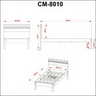 Cama De Solteiro Branco Cm8010 - Tecno Mobili