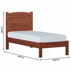 Cama De Solteiro Bronze Finestra - Imbuia