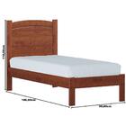 Cama De Solteiro Bronze Finestra - Imbuia