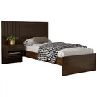 Cama De Solteiro Cardigan Com Mesa De Cabeceira Jacaranda/mad