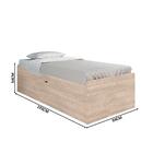 Cama De Solteiro Com Baú Camila Amarula Framar