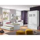 Cama De Solteiro Com Cama Auxiliar Elli Branco