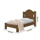 Cama De Solteiro Com Colchão Castanho Isis Basoto