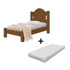 Cama De Solteiro Com Colchão Castanho Isis Basoto