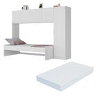 Cama De Solteiro Com Colchão E Guarda Roupa Dublin Multimóvei