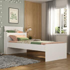 Cama De Solteiro Com Colchão Incluso E Baú Embutido Multimóve