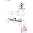 Cama De Solteiro Com Colchão Incluso E Mesa De Cabeceira Retr