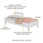 Cama De Solteiro Com Grade De Proteção 100% Mdf Vintage Prime