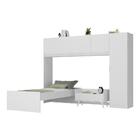 Cama De Solteiro Com Guarda Roupa E Mesa De Cabeceira Retrô D