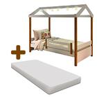 Cama De Solteiro Com Led Casinha Montessoriana Elis Divaloto
