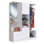 Cama De Solteiro Com Mesa De Cabeceira E Guarda Roupa Tókio A