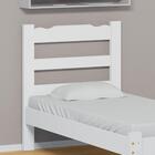 Cama De Solteiro De Madeira Branco Esmeralda Nemargi