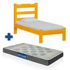 Cama De Solteiro De Madeira Cerejeira Esmeralda Nemargi Com C