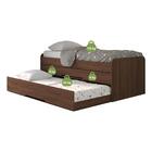 Cama De Solteiro Dupla Mdf E 2 Gavetas Juliette Shop Jm Jacar