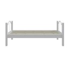 Cama De Solteiro Em Mdf 100x202cm Oasis 88 Branco/branco