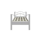 Cama De Solteiro Em Mdf 100x202cm Oasis 88 Branco/branco