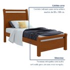 Cama De Solteiro Em Mdp/mdf 119x209cm Reali