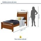 Cama De Solteiro Em Mdp/mdf 119x209cm Reali