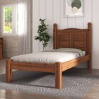 Cama De Solteiro Estilo Rústico 100% Madeira Maçiça  Cera Aca