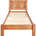 Cama De Solteiro Estilo Rústico 100% Madeira Maçiça  Cera Aca