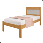 Cama De Solteiro Flex Bilac Naturalle Off White