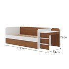 Cama De Solteiro Funcional Infantil Com Escrivaninha E Cama A