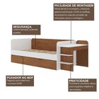 Cama De Solteiro Funcional Infantil Com Escrivaninha E Cama A