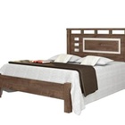 Cama De Solteiro Gênova 0.90 Castanho/off White – Vitamov