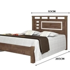 Cama De Solteiro Gênova 0.90 Castanho/off White – Vitamov