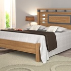 Cama De Solteiro Gênova 0.90 Freijó/cinza – Vitamov