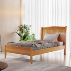 Cama De Solteiro Harmonia 90cm Madeira Maciça Nogueira - Josa