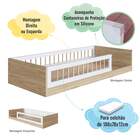 Cama De Solteiro Infantil De Chão Montessoriana Com Lastros E