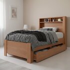 Cama De Solteiro Invicta Com 2 Gavetas Jatoba