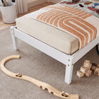 Cama De Solteiro Lucy De Madeira Maciça Com Lastro