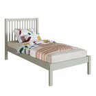 Cama De Solteiro Lucy De Madeira Maciça Com Lastro Verde Frost