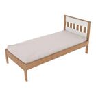 Cama De Solteiro Madeira Cm8006 Amêndoa/branco