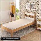 Cama De Solteiro Madeira Cm8006 Amêndoa/branco