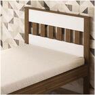 Cama De Solteiro Madeira Cm8006 Nogal/branco