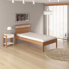 Cama De Solteiro Mdp Cm8010 Amendoa/branco G69 - Gran Belo