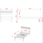 Cama De Solteiro Mdp Cm8010 Amendoa/branco G69 - Gran Belo