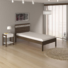 Cama De Solteiro Mdp Cm8010 Nogal/branco G69 - Gran Belo