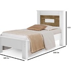 Cama De Solteiro Milena Estrado E Pés Reforçado Valen Móveis