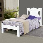 Cama De Solteiro Munique 100% Mdf 2102d1 Branco - Gabrielli M