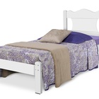 Cama De Solteiro Munique Branco - Gabrielli Móveis
