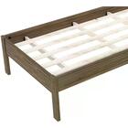 Cama De Solteiro Nogal/branco Cm8006 - Tecno Mobili